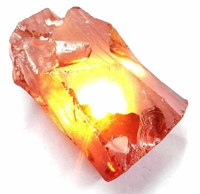 710.85 克拉橙色锆石散装宝石认证天然柬埔寨未切割粗糙 — 第 1/4 张图片