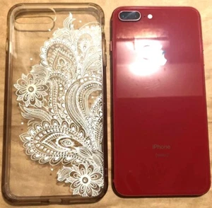Apple iPhone 8 Plus 256 GB RED Unlocked Good condition plus extra bonus $147.77 - Photo 1 sur 9