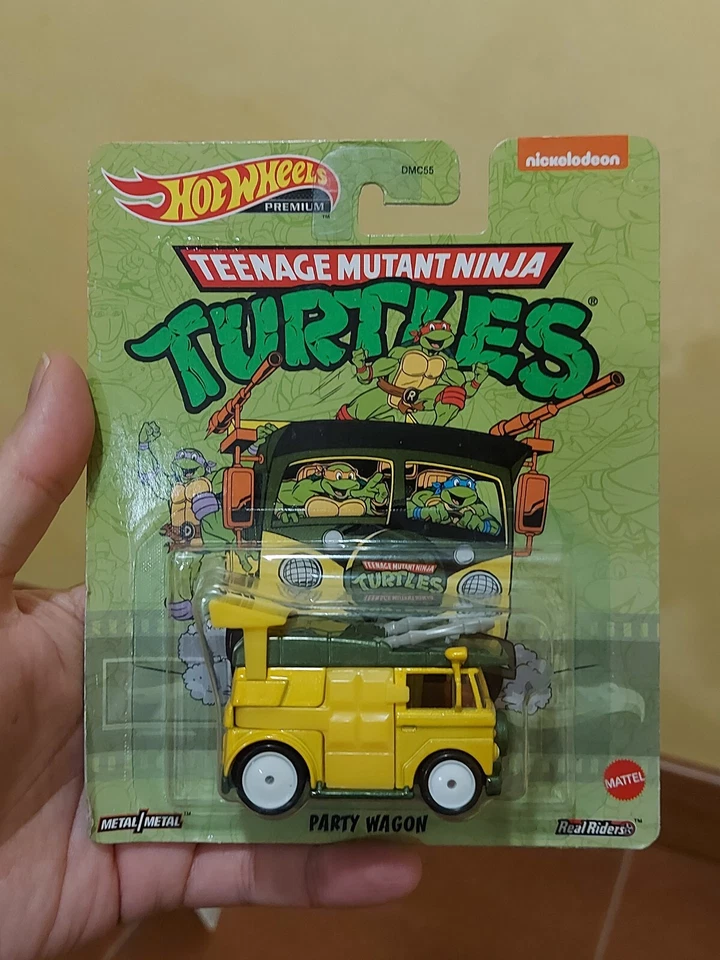 # 1/64 HOT WHEELS PREMIUM - PARTY WAGON TMNT TARTARUGHE NINJA TURTLES MISB # - Immagine 1 di 1