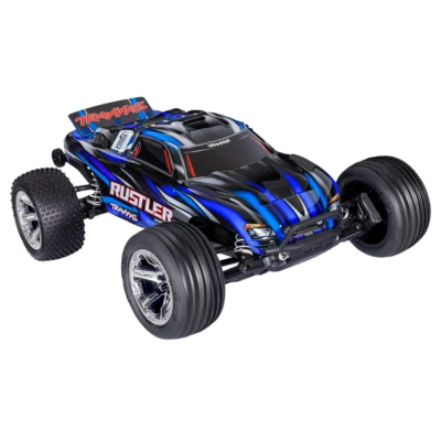 TRAXXAS Rustler 2WD BL2S HD 1/10 Stadium Truck 37354-4BLUE - Image 1 of 4