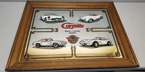 LETRERO DE BARRA DE ESPEJO DE PARED CORVETTE 25 ANIVERSARIO 29X23 ¡RARO! *VER FOTOS* - Imagen 1 de 6