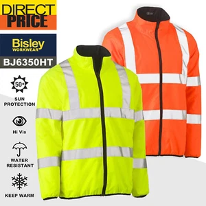 Bisley Puffer Jacket Taped Hi Vis Reversible Waterproof Breathable Warm BJ6350HT - Picture 1 of 23