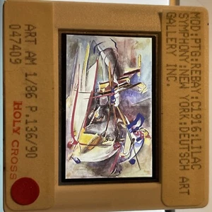 Baroness Hilla von Rebay “Lilac Symphony” Abstract 35mm art slide - Picture 1 of 3