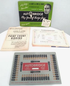Bridge Game Auto Play Yourself by Actual Play Vintage 1950's with Charles Goren - Picture 1 of 4
