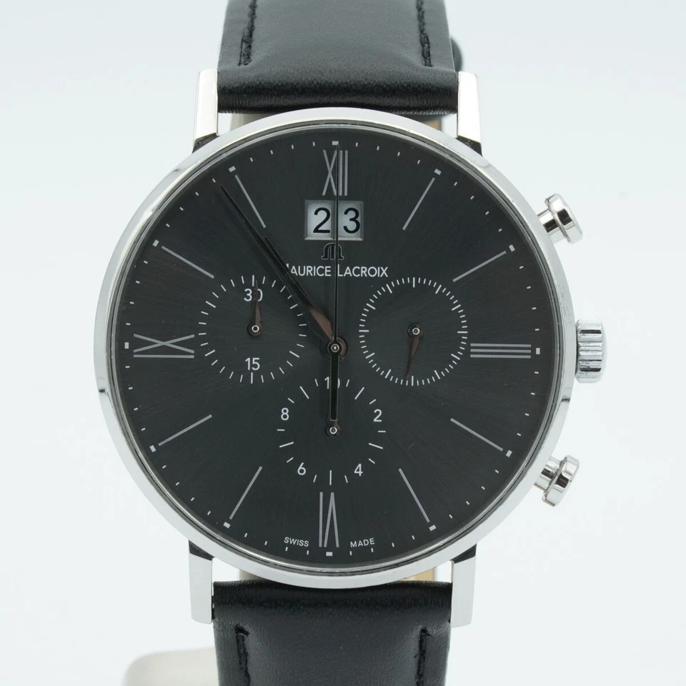 Hermoso cronógrafo de cuarzo Maurice Lacroix Eliros EL1088 acero ML138 + papeles 2 Foto 1 de 4