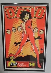 DEVO House of Blues Concert Poster 11 X 17 Framed - Picture 1 of 2