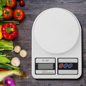 BILANCIA DIGITALE DA CUCINA TASTO TARA SCHERMO LCD PRECISIONE 1GR A 10KG CIBO - Foto 1 di 10