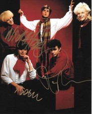 * NICK RHODES, JOHN TAYLOR & ROGER TAYLOR * signed 8x10 photo * DURAN DURAN * 1