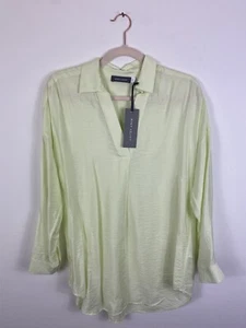 Mint Velvet Top Womens Size XS UK Green Relaxed Blouse Longline Light BNWT - Picture 1 of 21