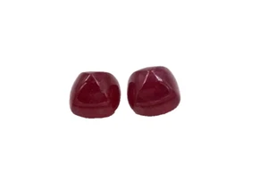 Natural Ruby Sugarlaof Cabochon Loose Gemstone For Jewelry - Bild 1 von 10