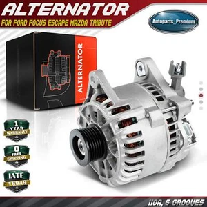 Alternator for Ford Focus 00-04 Escape 01-04 Mazda Tribute L4 2.0L 110A 12V CW - Picture 1 of 9