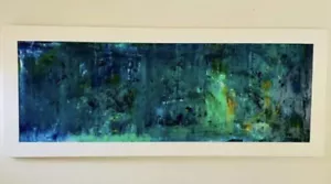 ORIGINAL OILS ON STRETCHED CANVAS ABSTRACT PAINTING. - Picture 1 of 3