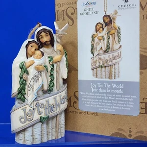 Jim Shore JOY TO THE WORLD Heilige Familie Krippe Weihnachtsschmuck #6007932 NEU - Bild 1 von 10