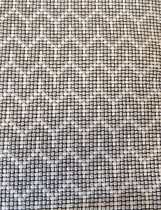 Lelievre Grey Reversible Chevron Upholstery Fabric Strada Argent 3.75 yd 0724-07 - Picture 1 of 4