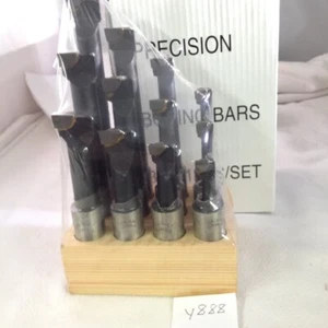 3/4" Boring Bar Set C6 12 Pcs Carbide Tipped Bars 3/4 Shank Lathe Tool (REF#Y888 - Picture 1 of 4