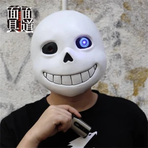 UNDERTALE Sans PVC Glowing Headwear Mask Papyrus Latex Mask Halloween Cosplay - Picture 1 of 13