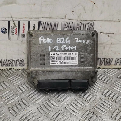ENGINE ECU VW POLO SKODA FABIA IBIZA 1.2 PETROL BZG 2005-2009 03E906023B - Image 1 of 4
