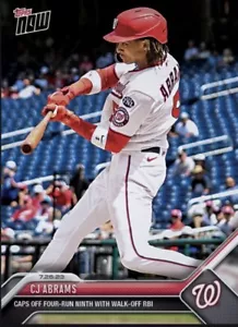 2023 Topps NOW MLB Caps off Ninth Walk-Off RBI 7.26.23 CJ ABRAMS #619 Digital - Picture 1 of 1