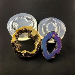 Geode Quartz Crystal Pendant Molds - Picture 1 of 3