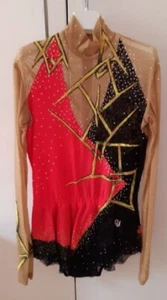 Body ginnastica ritmica/pattinaggio artistica competizione strass 12/14 anni - Foto 1 di 2