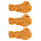  3 Pcs Chicken Leg Model Drumsticks for Kids Hanging Food Pendants Child Toy