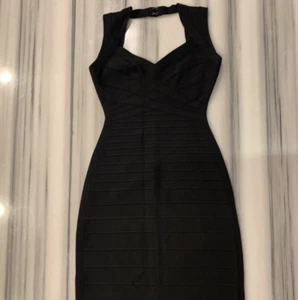 HERVE LEGER, Estrella Kleid, schwarz, S, Neu mit Etikett - Bild 1 von 11