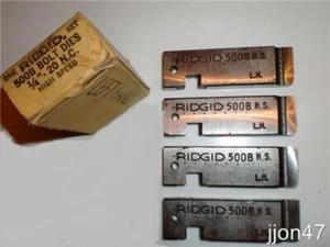 SALE ~FREE Ship~ New RIDGID 500B 48970 LH 1-3/8-6 UNC HS Bolt Dies Set LEFT HAND - Picture 1 of 7