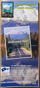 Mappa CA + OR 500 Mile Volcanic Legacy Byway All American Road 2012 - Foto 1 di 2