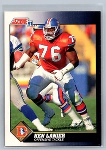 1991 SCORE CARD # 477 Ken Lanier - Denver Broncos - Picture 1 of 2
