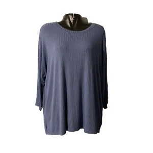 TORRID Women Sleepwear Top 1 Blue Shirt Super Soft Sleep Long Sleeve Pullover - Picture 1 of 6