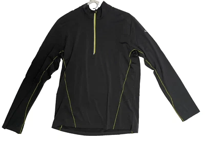 Pullover Icebreaker Merino GT para hombre manga media larga 1/4 cremallera capa base gris Foto 1 de 4