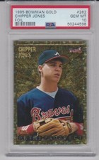 Chipper Jones 1995 Bowman gold Foil (Prime prospect) #262 PSA 10 GEM MINT!!!!
