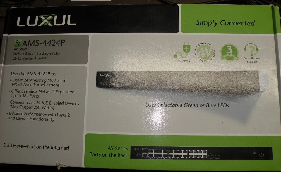 Luxul Ams-2624p AV Series 26 Managed Switch - Image 1 of 1