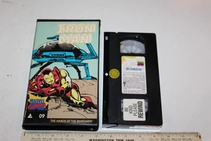 1985 Marvel prism Iron Man vhs cassette #09 Hands of the Mandarin NICE HTF 1980s - Picture 1 of 6