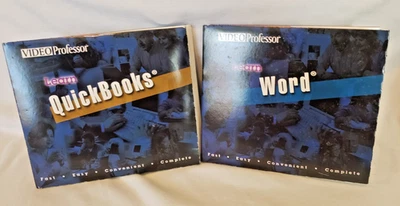 Video Professor Word & Quickbooks -3 juegos de CD PC CD ROM Foto 1 de 3