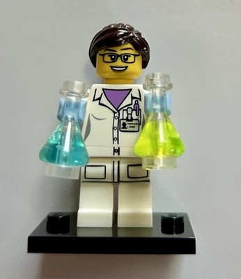 Lego Minifigura Original Serie 11 Científico 71002 con Base  Foto 1 de 4