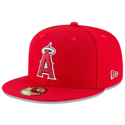 Men's New Era Red Los Angeles Angels Game Authentic Collection On-Field 59FIFTY - Image 1 of 4