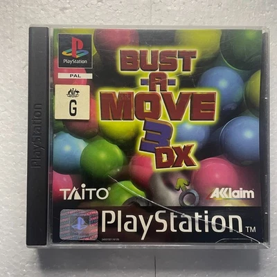 Bust-A-Move 3 DX Sony Playstation 1 PS1 PSX PAL Game w Manual Tested - Image 1 of 3