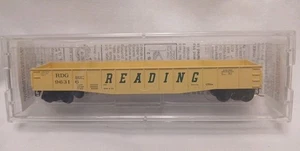 READING 9631 Spur N Triebwagen 50' Gondola Fishbelly Side mit Drop Ends - Bild 1 von 7