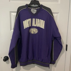 North Alabama UNA Windbreaker Pullover Purple Men's XL Colosseum Athletics - Picture 1 of 9