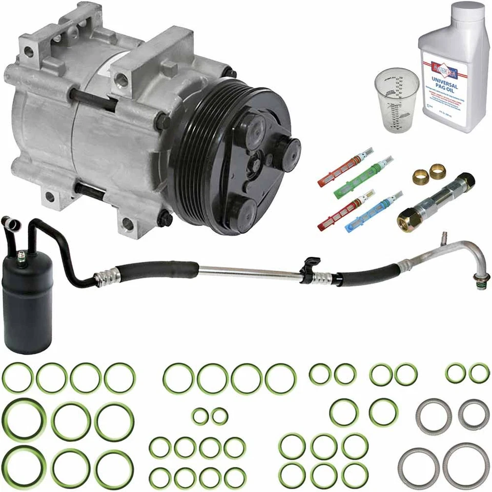 Compresor de aire acondicionado Omega para Ford Taurus Mercury Sable con kit de reparación de aire acondicionado TCP Foto 1 de 1