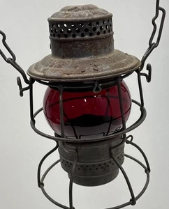 Vintage RED Southern Pacific Adlake RR Railroad Lantern SPCO RR Red Globe - Picture 1 of 10