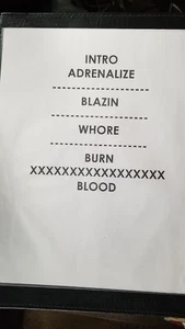 IN THIS MOMENT - ORIGINAL NOT A COPY ST. LOUIS CONCERT USED SETLIST - Picture 1 of 1