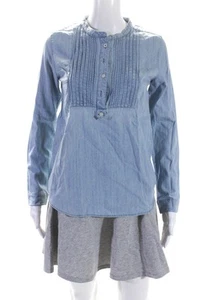 Crewcuts Paul Smith Girls Cotton Long Sleeve Top Skirt Blue Size 14 Lot 2 - Picture 1 of 4