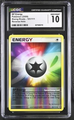 CGC 10 GEM MINT SP Energy 2009 Rising Rivals 101/111 Reverse Holo Pokemon Card - Image 1 of 2