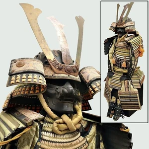 Japanische Samurai Rüstung Yoroi lebensgroß antik Meisterwerk Rüstung aus Japan - Bild 1 von 10