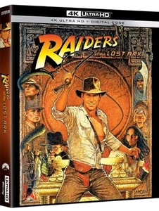 Raiders of the Lost Ark (4K UHD Blu-ray) With Slip Cover - Indiana Jones - Picture 1 of 2