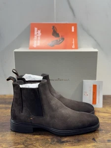 Santoni Chelsea Boot Extra Light Suede Marrone Luxury Santoni Uomo 42.5 - Imagen 1 de 7