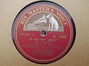 FRANK CORDELL - The Song From Desiree / Chocabamba 78 rpm disc (A+) - Bild 1 von 1