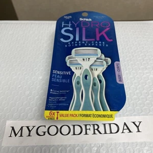 Schick Hydro Silk Sensitive Women's Disposable Razors 6ct | 5-Blade Disposable - Picture 1 of 6